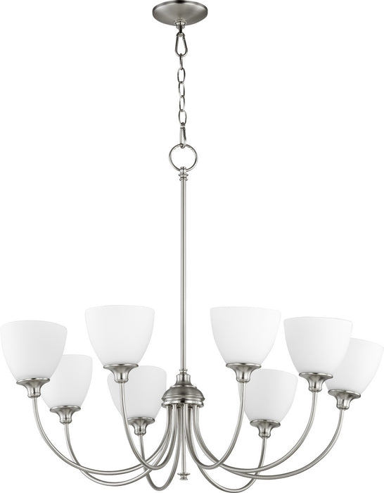 Quorum - 6109-8-65 - Eight Light Chandelier - Celeste - Satin Nickel