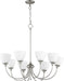 Quorum - 6109-8-65 - Eight Light Chandelier - Celeste - Satin Nickel