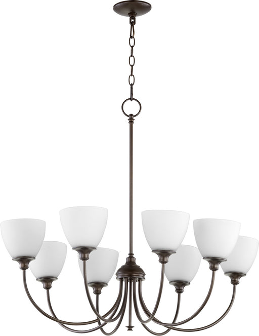 Quorum - 6109-8-86 - Eight Light Chandelier - Celeste - Oiled Bronze