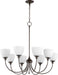 Quorum - 6109-8-86 - Eight Light Chandelier - Celeste - Oiled Bronze