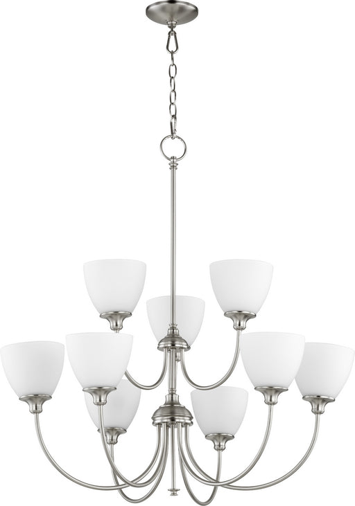 Quorum - 6109-9-65 - Nine Light Chandelier - Celeste - Satin Nickel