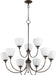 Quorum - 6109-9-86 - Nine Light Chandelier - Celeste - Oiled Bronze