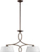 Quorum - 6512-2-186 - Two Light Island Pendant - Willingham - Oiled Bronze w/ Satin Opal