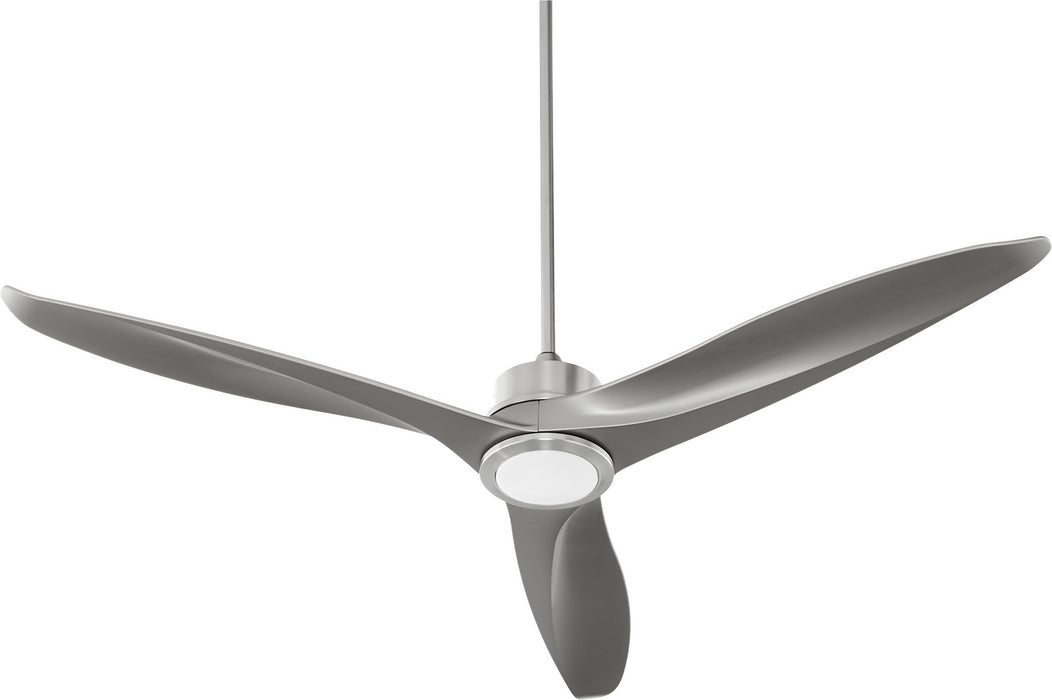 60``Ceiling Fan from the Kress collection in Satin Nickel finish