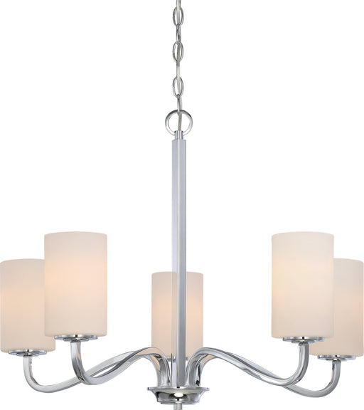 Nuvo Lighting - 60-5805 - Five Light Chandelier - Willow - Polished Nickel