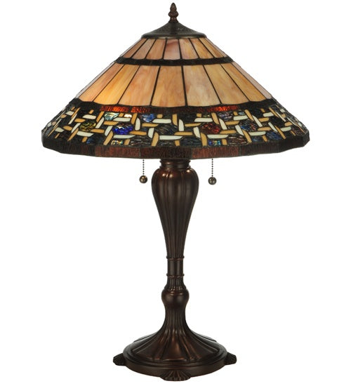 Meyda Tiffany - 125114 - Table Lamp - Ilona - Mahogany Bronze