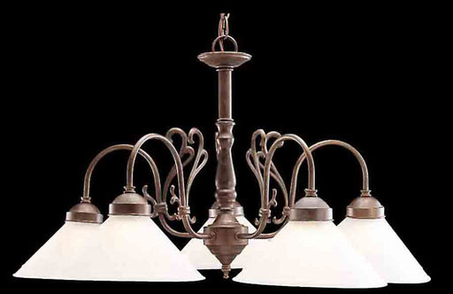 Classic Lighting - 3055 EB - Five Light Chandelier - Billings - English Bronze