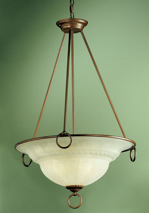 Classic Lighting - 40105 EB - Three Light Pendant - Livorno - English Bronze
