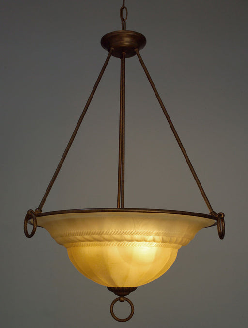 Classic Lighting - 40105 EB CRM - Three Light Pendant - Livorno - English Bronze