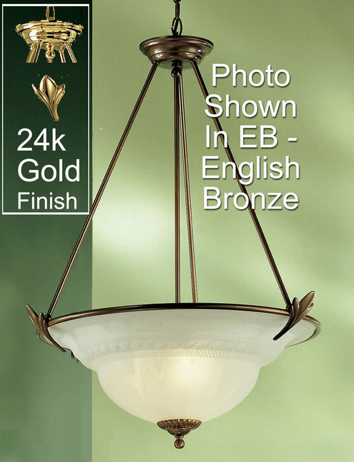 Classic Lighting - 40403 G - Three Light Pendant - Roma - Gold