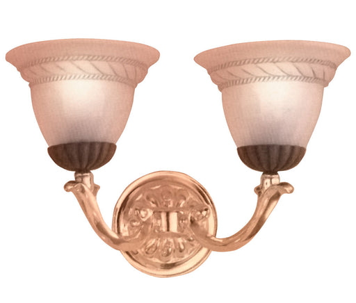 Classic Lighting - 67812 BZ/G - Two Light Wall Sconce - Orleans - Bronze w/ Gold