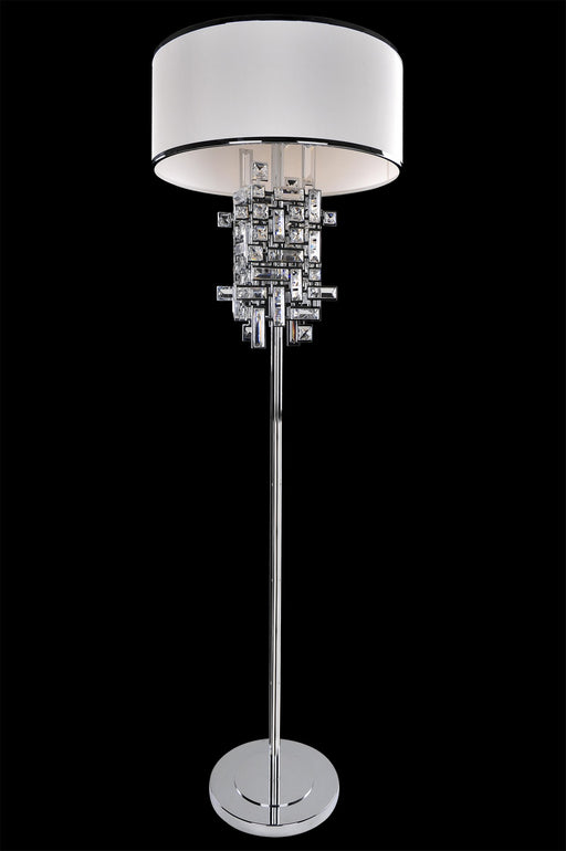 Allegri - 027601-010-FR001 - Three Light Floor Lamp - Vermeer - Chrome