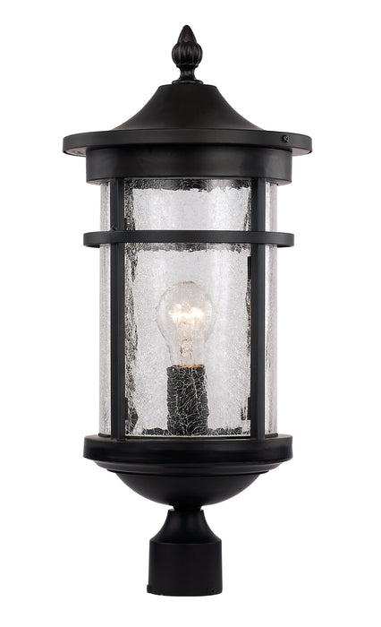 Trans Globe Imports - 40384 BK - One Light Postmount Lantern - Avalon - Black
