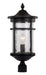Trans Globe Imports - 40384 BK - One Light Postmount Lantern - Avalon - Black