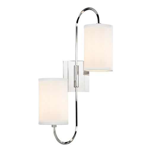 Hudson Valley - 9100-PN - Two Light Wall Sconce - Junius - Polished Nickel