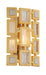 Corbett Lighting - 223-11 - One Light Wall Sconce - Motif - Gold Leaf W Polished Stainless