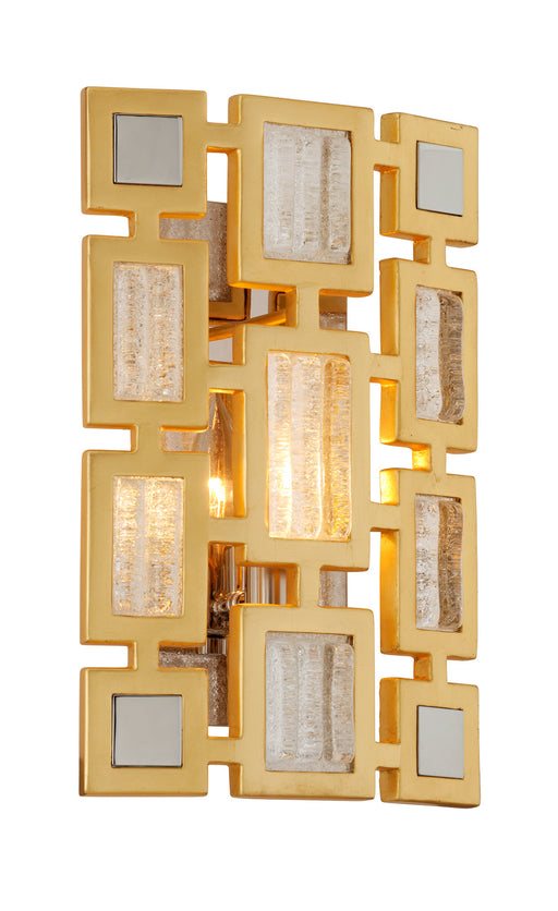 Corbett Lighting - 223-11 - One Light Wall Sconce - Motif - Gold Leaf W Polished Stainless