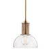 Hudson Valley - 7214-AGB - One Light Pendant - Halcyon - Aged Brass