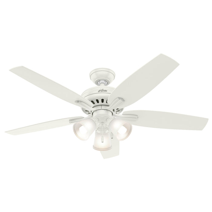 Hunter 52" Newsome Ceiling Fan with 3-Light LED Light Kit and Pull Chains