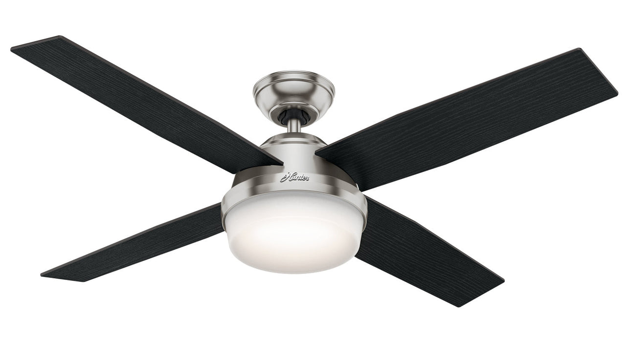 Hunter 52" Dempsey Indoor Ceiling Fan with LED Light Kit and Handheld Remote