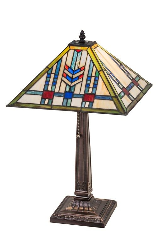 Meyda Tiffany - 26513 - One Light Table Lamp - Prairie Wheat - Mahogany Bronze