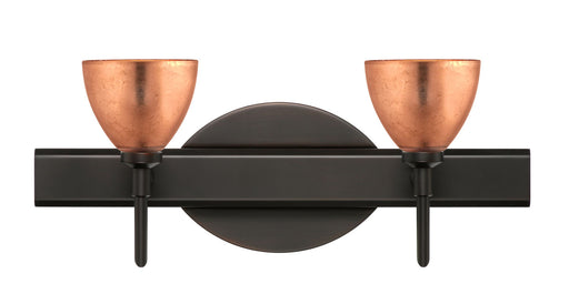 Besa - 2SW-1758CF-BR - Two Light Wall Sconce - Divi - Bronze