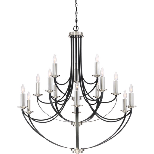 Quoizel - ANA5015K - 15 Light Chandelier - Alana - Mystic Black