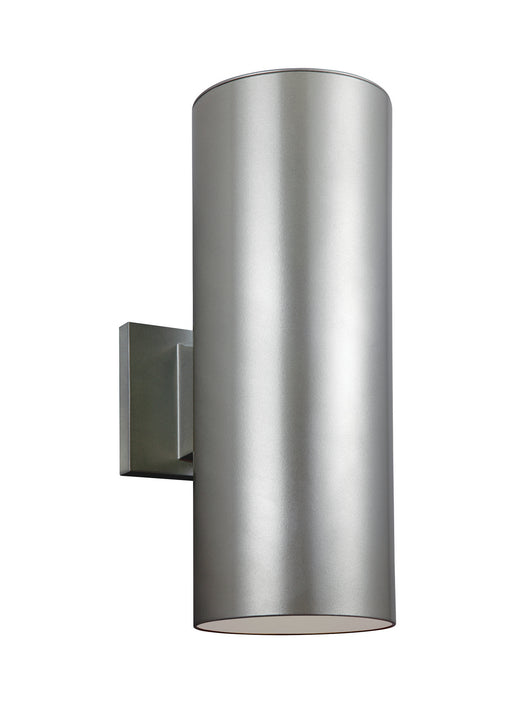 Generation Lighting - 8313802EN3-753 - Two Light Outdoor Wall Lantern - Outdoor Cylinders - Painted Brushed Nickel
