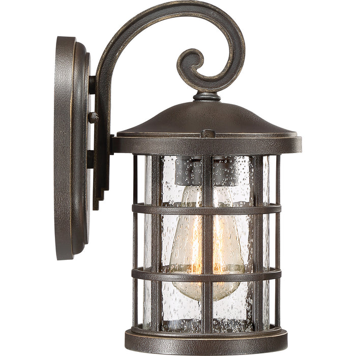 One Light Outdoor Wall Lantern from the Crusade collection in Palladian Bronze finish