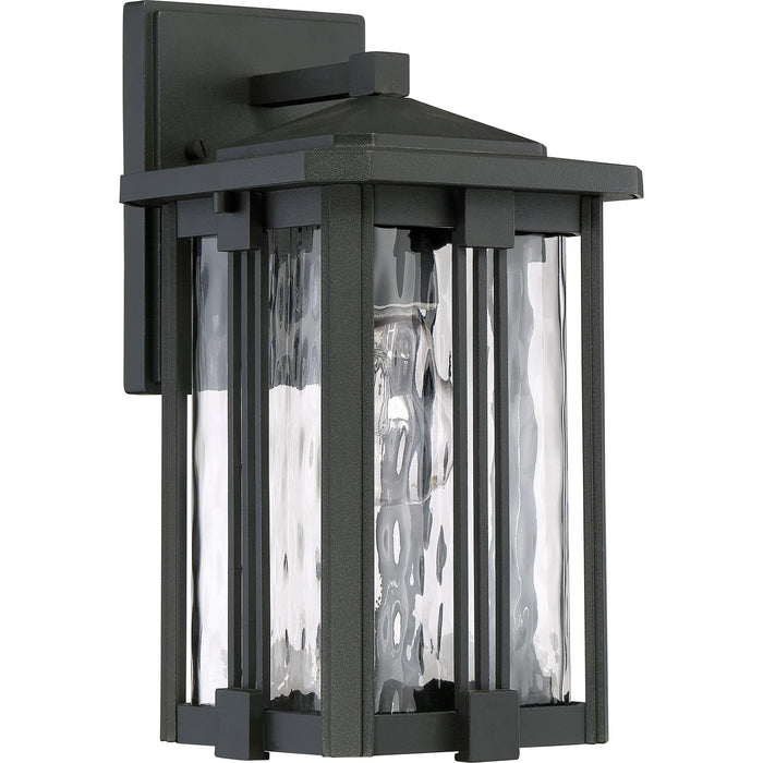 One Light Outdoor Wall Lantern from the Everglade collection in Earth Black finish