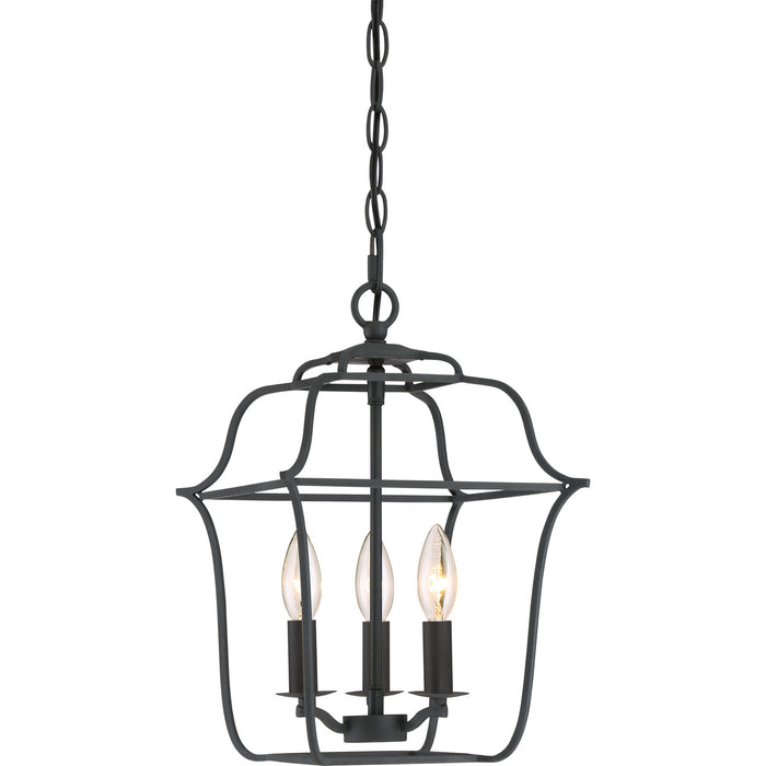 Three Light Foyer Pendant from the Gallery collection in Royal Ebony finish