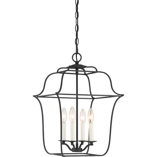 Quoizel - GLY5204BA - Four Light Foyer Pendant - Gallery - Royal Ebony