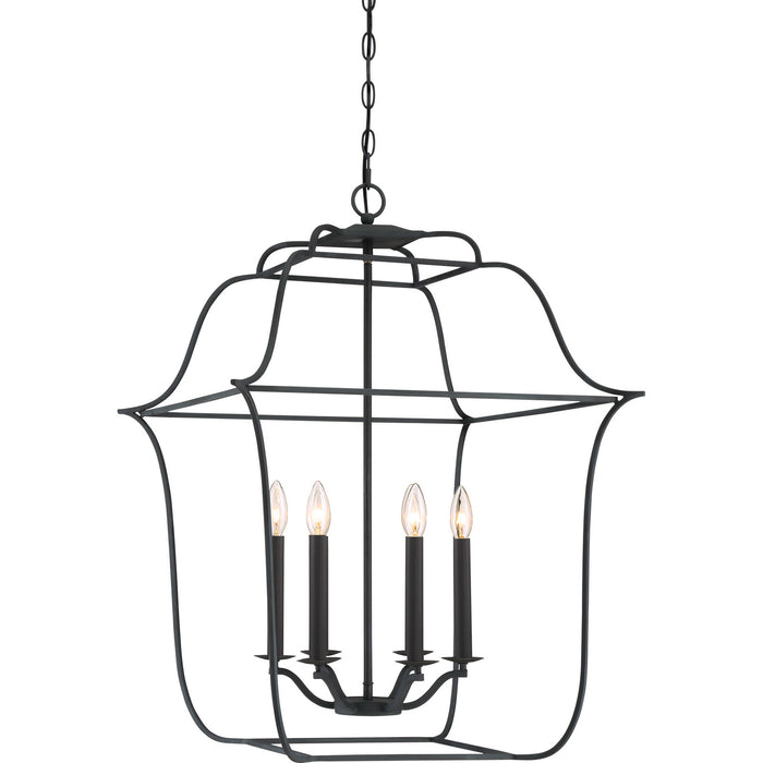 Six Light Foyer Pendant from the Gallery collection in Royal Ebony finish