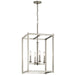 Kichler - 43998NI - Four Light Foyer Pendant - Crosby - Brushed Nickel