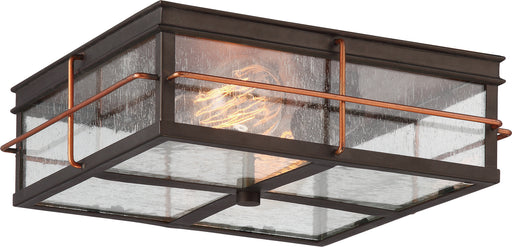 Nuvo Lighting - 60-5834 - Two Light Flush Mount - Howell - Bronze / Copper Accents