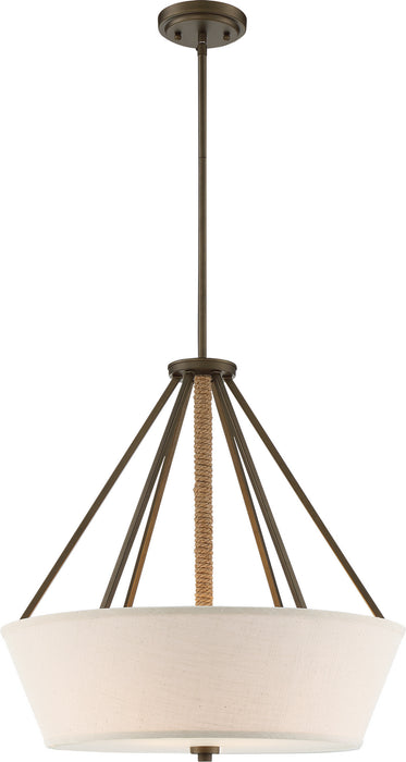 Nuvo Lighting - 60-5896 - Four Light Pendant - Seneca - Mahogany Bronze