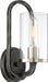 Nuvo Lighting - 60-6121 - One Light Wall Sconce - Sherwood - Iron Black / Brushed Nickel Accents