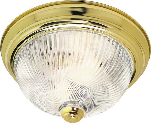 Nuvo Lighting - SF76-025 - Two Light Flush Mount - Polished Brass