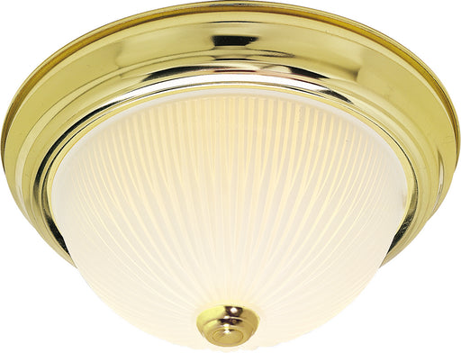 Nuvo Lighting - SF76-130 - Two Light Flush Mount - Polished Brass