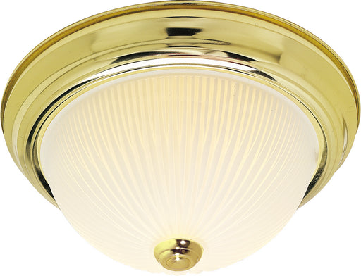 Nuvo Lighting - SF76-132 - Two Light Flush Mount - Polished Brass