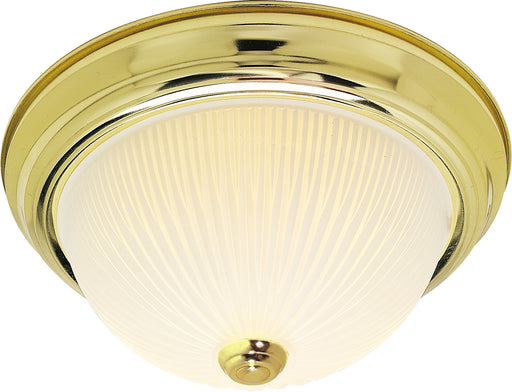 Nuvo Lighting - SF76-134 - Three Light Flush Mount - Polished Brass