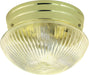 Nuvo Lighting - SF76-252 - Two Light Flush Mount - Polished Brass
