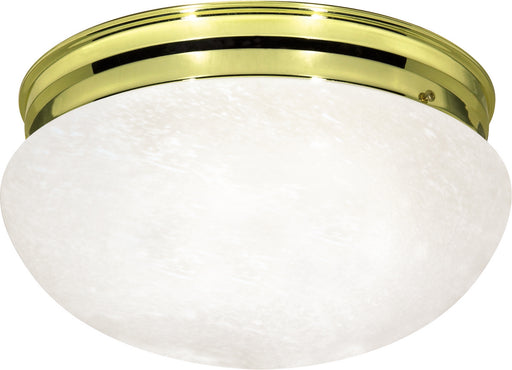 Nuvo Lighting - SF76-678 - Two Light Flush Mount - Polished Brass