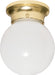 Nuvo Lighting - SF77-108 - One Light Flush Mount - Polished Brass