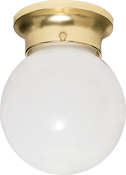 Nuvo Lighting - SF77-109 - One Light Flush Mount - Polished Brass