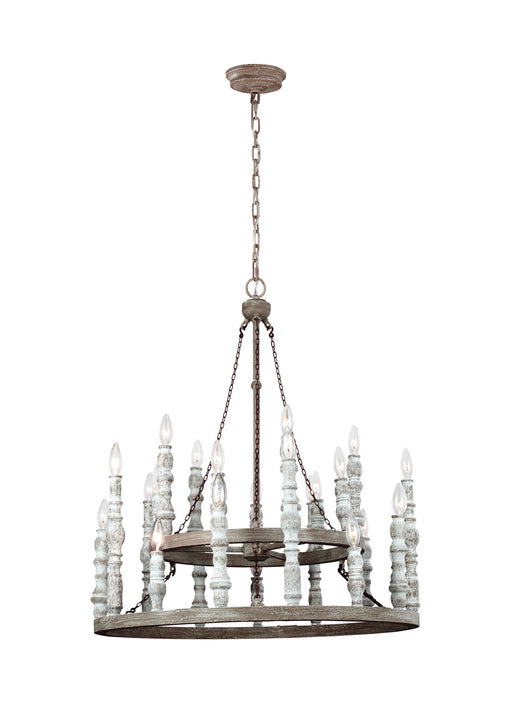 Generation Lighting - F3143/24DFB/DWH - 24 Light Chandelier - Norridge - Distressed Fence Board / Distressed White