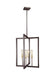 Generation Lighting - F3146/4NWB - Four Light Chandelier - FINNEGAN - New World Bronze