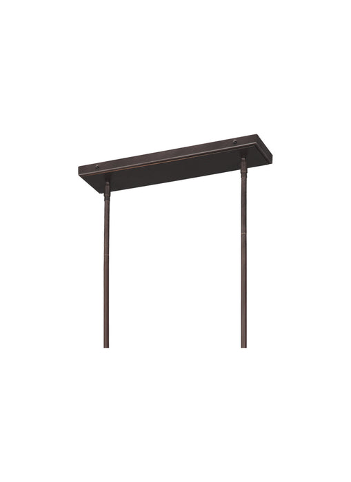 Seven Light Island Chandelier from the FINNEGAN collection in New World Bronze finish