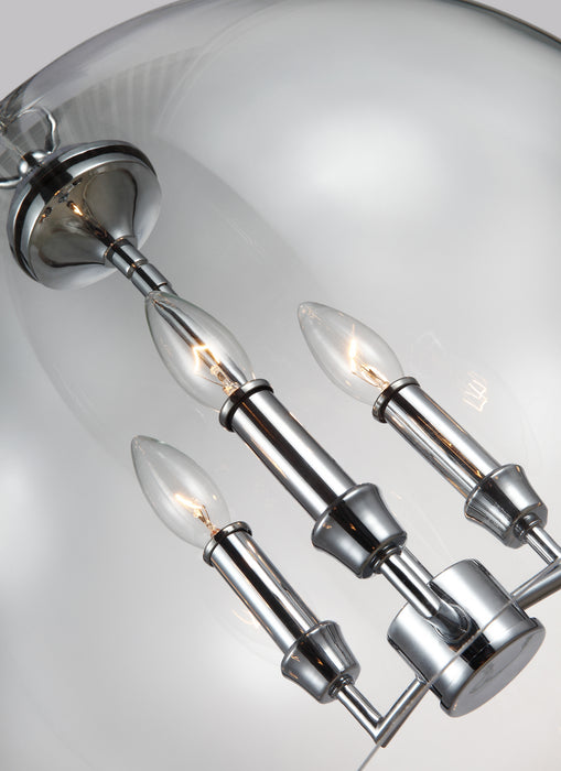 Three Light Pendant from the LAWLER collection in Chrome finish