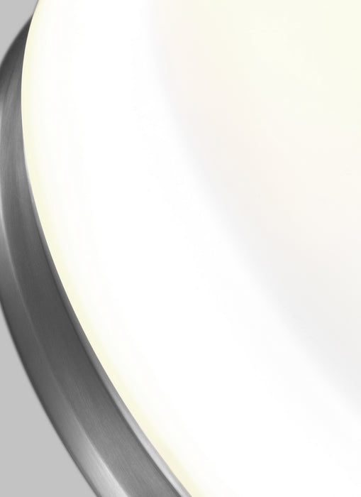 Two Light Flush Mount from the ISSEN collection in Satin Nickel finish